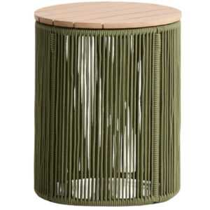 Kave Home Zelený zahradní stolek Dandara 40 cm