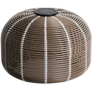 Kave Home Hnědá zahradní solární lampa Garoina Ø 50 cm