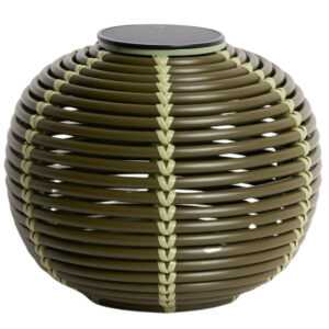 Kave Home Zelená zahradní solární lampa Garoina Ø 28 cm