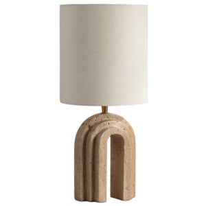 Micadoni Travertinová stolní lampa Doris 44 cm