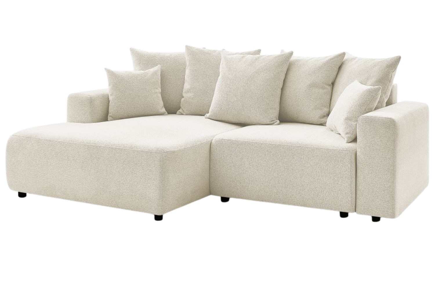 Bobochic Paris Bílá rozkládací pohovka Atilla 244 cm