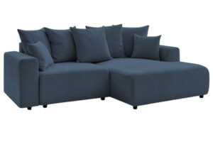 Bobochic Paris Tmavě modrá rozkládací pohovka Atilla 244 cm