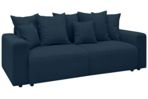 Bobochic Paris Tmavě modrá manšestrová rozkládací pohovka Envy 245 cm