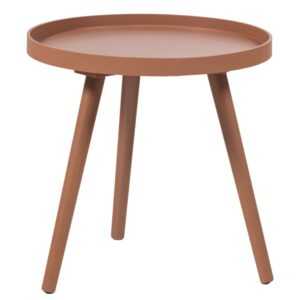 WOOOD Růžový odkládací stolek Sasha Ø 41 cm