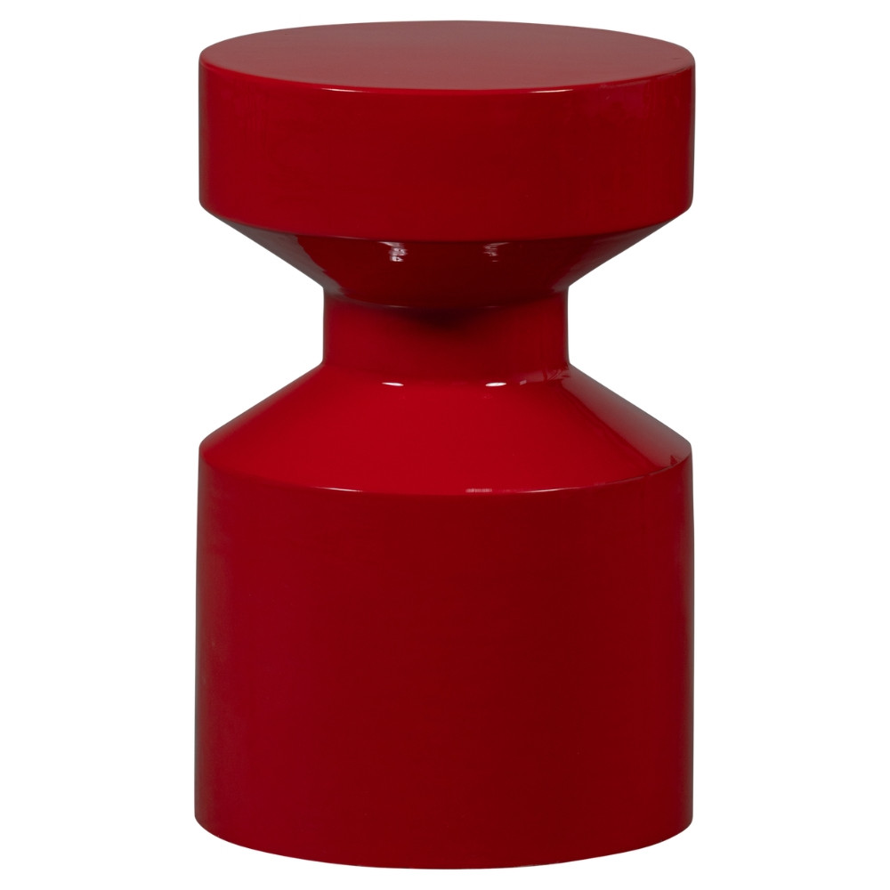 WOOOD Červený kovový odkládací stolek Ferry ø 30 cm