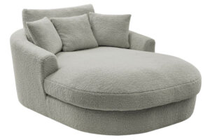 Bobochic Paris Světle šedá bouclé lenoška Belem 198 cm