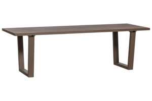 WOOOD Hnědý kovový zahradní jídelní stůl Bear 240 x 87 cm