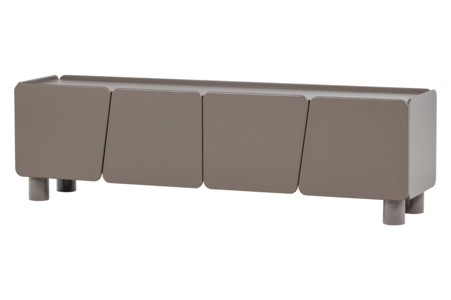 WOOOD Světle hnědý dřevěný TV stolek Root 200 x 45 cm