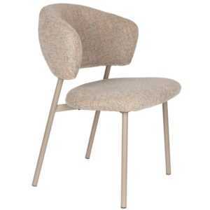 White Label Béžová čalouněná jídelní židle JASMINE