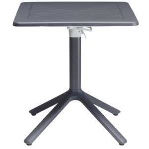 SCAB Tmavě šedý zahradní skládací stůl Eco 70 x 70 cm