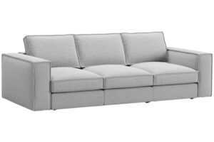 Micadoni Světle šedá čtyřmístná pohovka Pola 284 cm