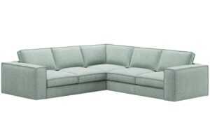 Micadoni Zelená rohová pohovka Pola 284 cm