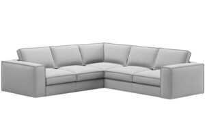 Micadoni Světle šedá rohová pohovka Pola 284 cm