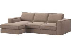 Micadoni Hnědá rohová pohovka Pola 284 cm