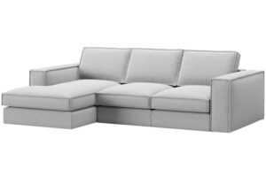 Micadoni Světle šedá rohová pohovka Pola 284 cm