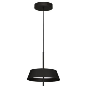 Nova Luce Černé kovové závěsné LED světlo Velio 35 cm