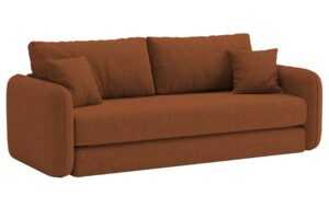 Micadoni Terakotově oranžová rozkládací pohovka Dormi 225 cm