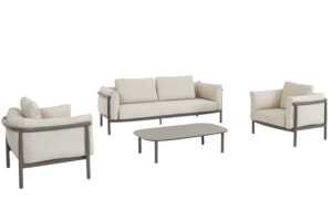 Bizzotto Béžovo-hnědý zahradní set pohovky