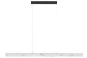 Nova Luce Bílé závěsné LED světlo Vaster 120 cm s černým zavěšením