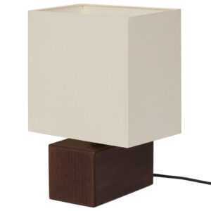 noo.ma Hnědá dřevěná stolní lampa Zam