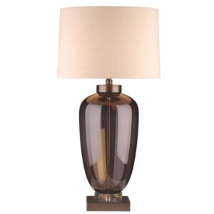 Richmond Hnědá skleněná stolní lampa Monsoe 78 cm