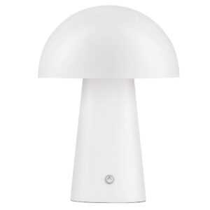 Nova Luce Bílá kovová nabíjecí stolní LED lampa Ande