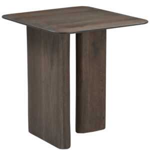 Richmond Hnědý dřevěný odkládací stolek Castello 50 x 50 cm
