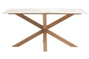 Unique Furniture Bílý keramický jídelní stůl Ravello 160 x 90 cm