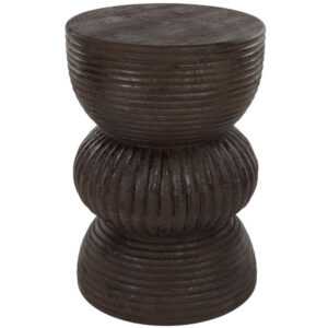 Housecraft Living Hnědý dřevěný odkládací stolek Santo ø 30 cm