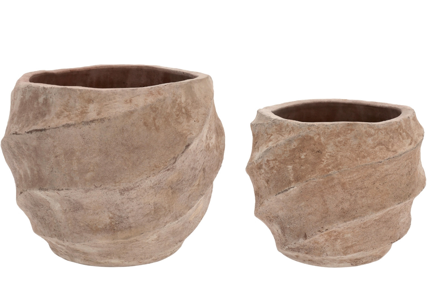 Bizzotto Set dvou zahradních terakotových květináčů Teide Ø35/54 cm