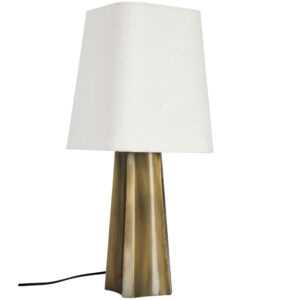 Bizzotto Zlato-bílá stolní lampa Tripura 61 cm