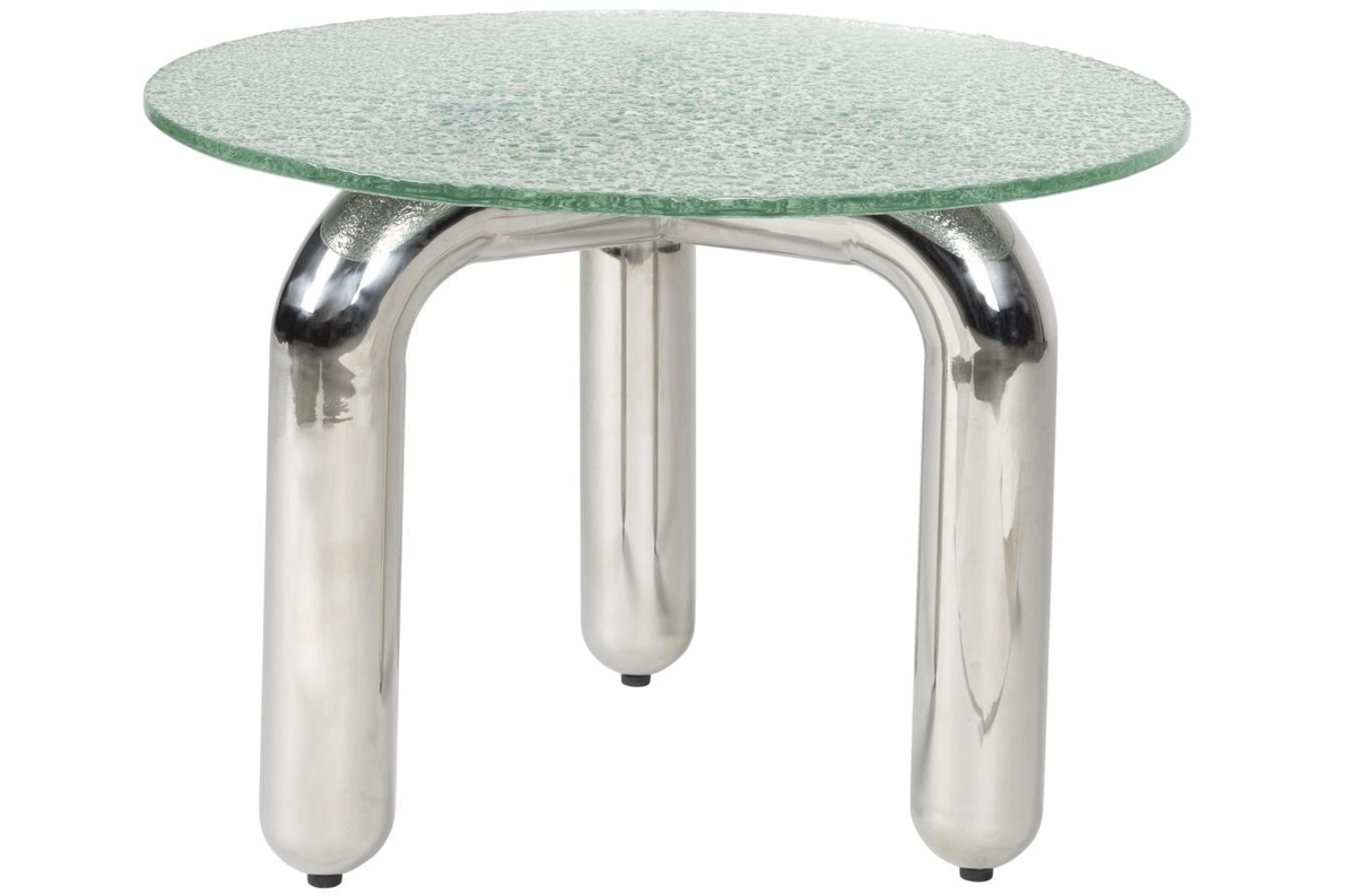 Dutchbone Skleněný odkládací stolek MARLY ø 60 cm