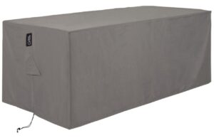 Kave Home Šedý ochranný obal na zahradní stůl Iria 210 x 110 cm