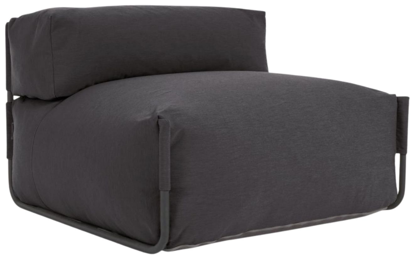 Kave Home Tmavě šedý zahradní modul Square 101 x 101 cm