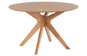 Dubový kulatý jídelní stůl Somcasa Carmel 120 cm