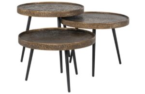 Richmond Set kovových odkládacích stolků Luton 54 cm