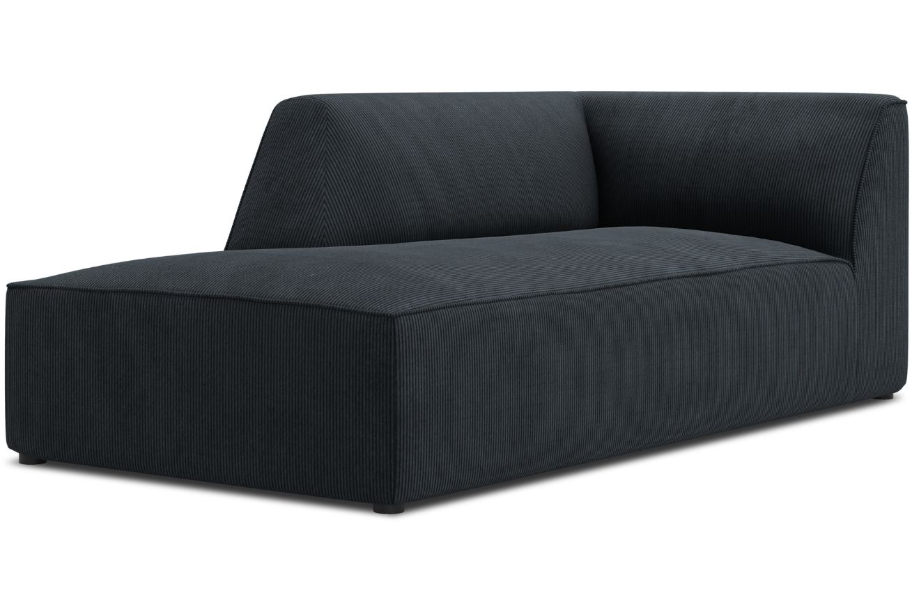Micadoni Černá manšestrová lenoška Ruby 181 cm