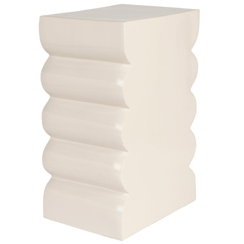 Zuiver Béžová kovová stolička CURVES 45 cm