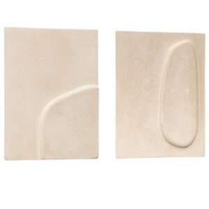 Kave Home Set dvou béžových obrazů Mirta 39x29/ 39x29 cm