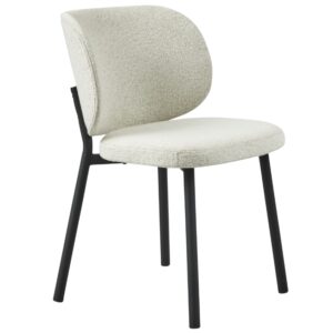Unique Furniture Bouclé jídelní židle Swan