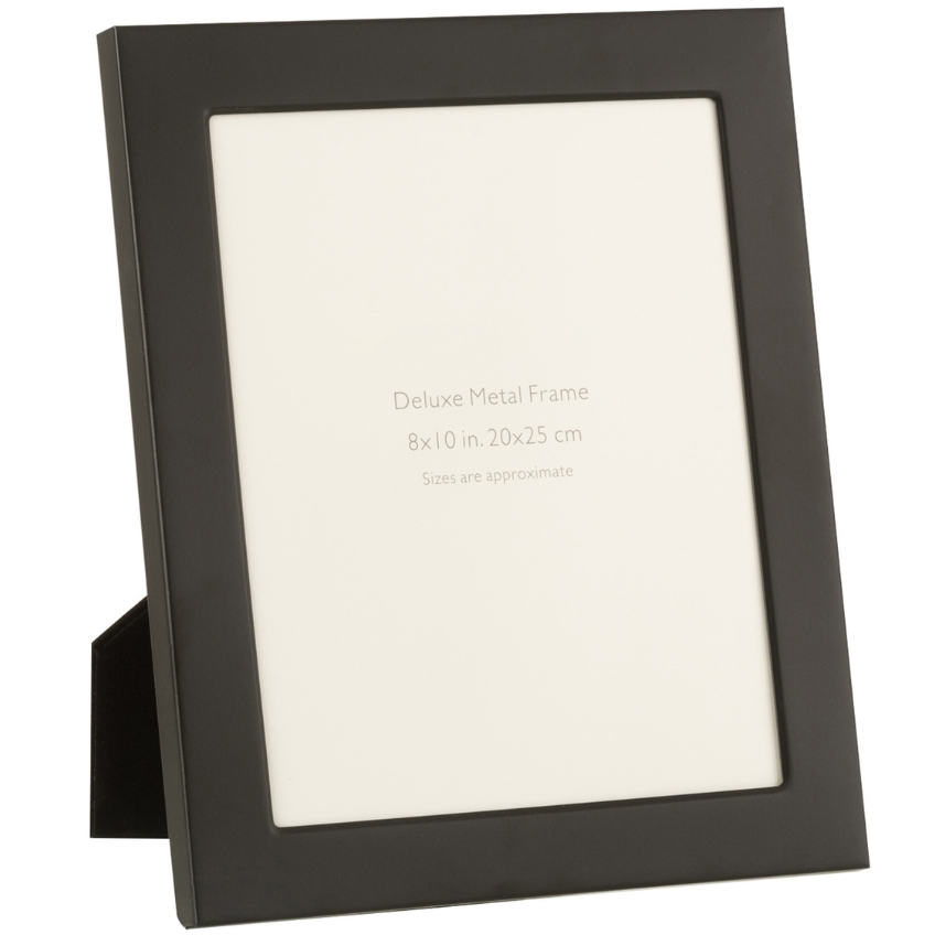 Černý kovový fotorámeček J-Line Sabon 29 x 26 cm