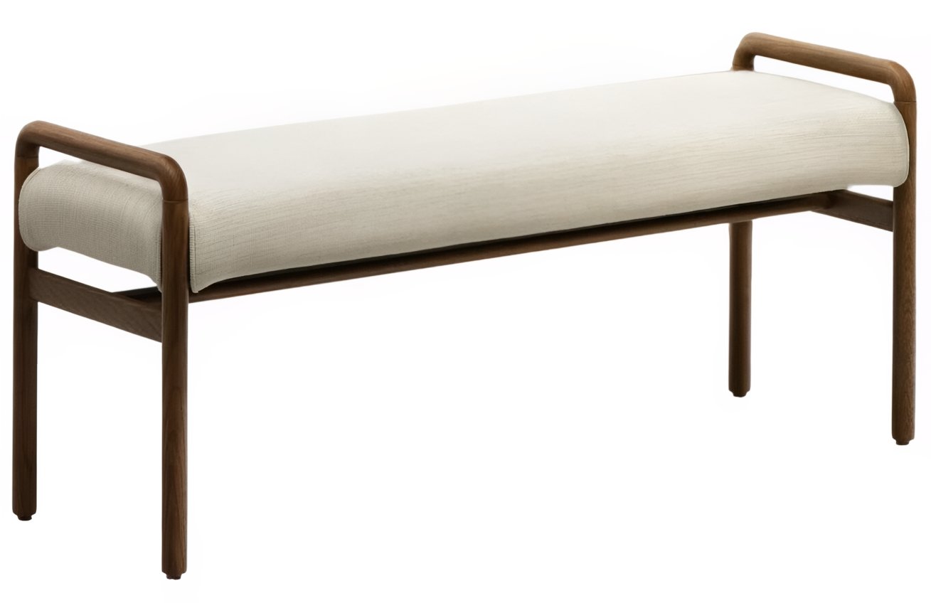 Kave Home Hnědá dubová lavice Macaret 120 cm