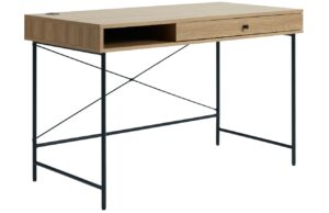 Unique Furniture Pracovní stůl Pensacola 120 x 60 cm s dubovým dekorem