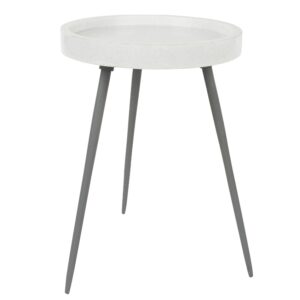 White Label Mramorový odkládací stolek KARRARA 33 cm
