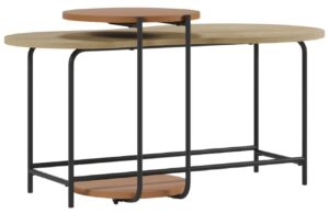 Marckeric Červený set dvou lakovaných konferenčních stolků Rosie 102x58 / 40 cm
