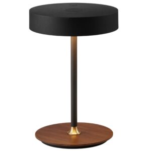 Halo Design Černá kovová nabíjecí stolní LED lampa On the Move 19 cm