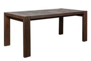 Dutchbone Hnědý dřevěný jídelní stůl BRUNEAU 180 x 90 cm
