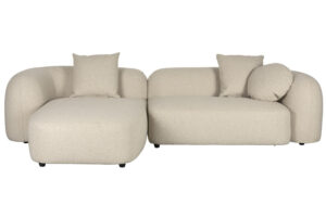 Housecraft Living Béžová čalouněná rohová pohovka Perry 288 cm