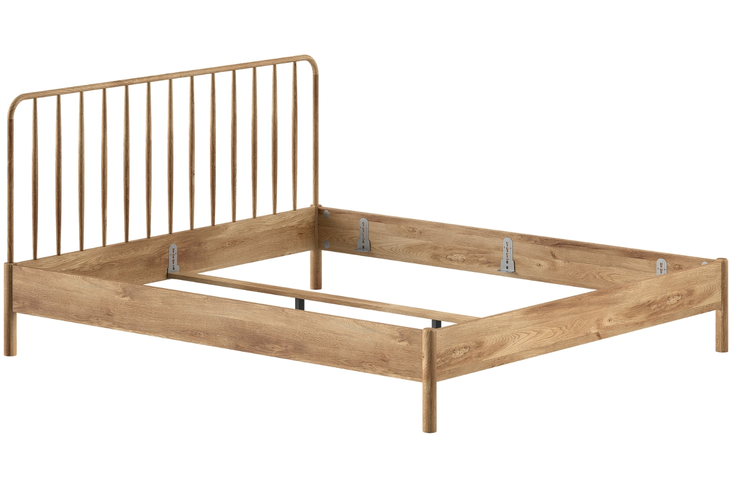 Vipack Dubová postel Olive 180 x 200 cm s čelem