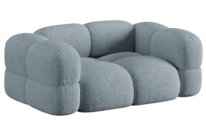 Cosmopolitan Design Světle modrá dvoumístná pohovka Loretto 180 cm